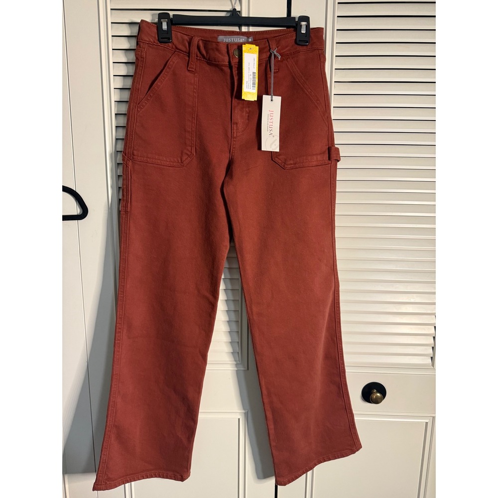 Just USA Pauline Carpenter Straight Jean Burnt Orange